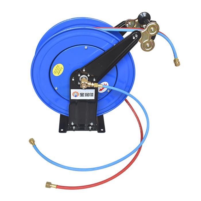 8-30米乙炔氧气并联一体气管卷管器 烧焊专用 自动回收气管卷盘 卷管盘